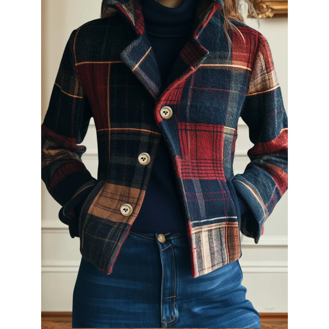 Natalie™ | Timeless Plaid Jacket - Maison Léa & Lou