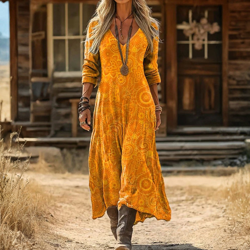 Edwina | Free-Spirited Maxi Dress - Maison Léa &amp; Lou