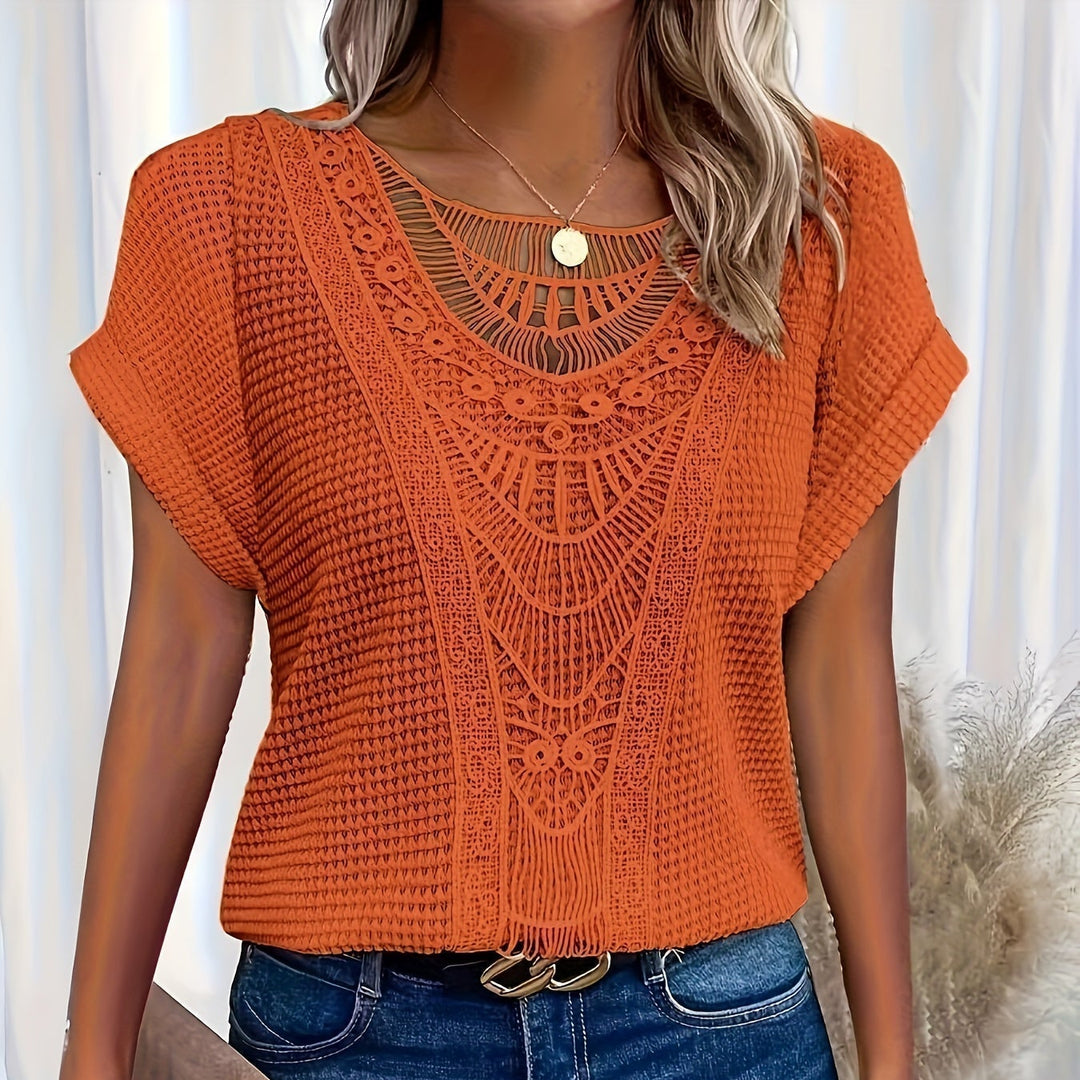 Hortensia™ |  Detailed Knitted Top - Maison Léa &amp; Lou