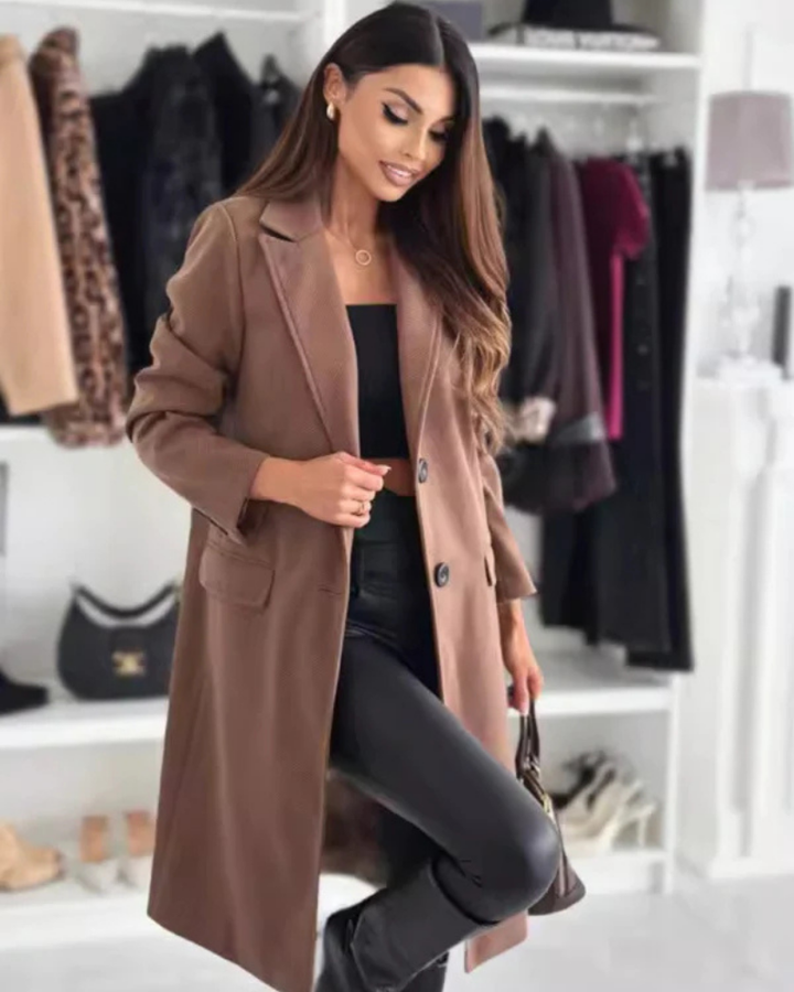 ALICE™ - Sophisticated Long Coat - Maison Léa &amp; Lou
