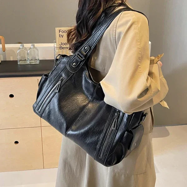 NOEMIE™ - Classic Leather Tote Bag - Maison Léa &amp; Lou