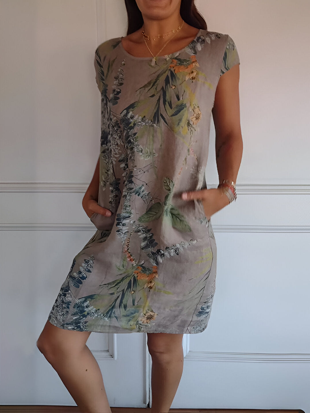 Mila™ | Printed Dress with Pockets - Maison Léa &amp; Lou