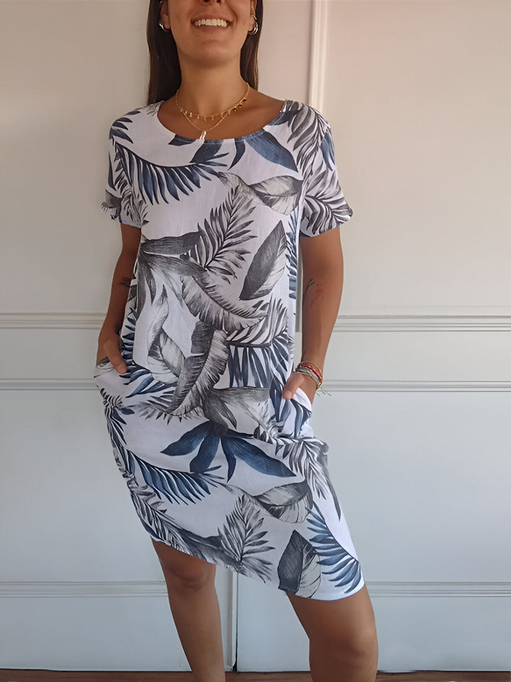 Mila™ | Printed Dress with Pockets - Maison Léa &amp; Lou