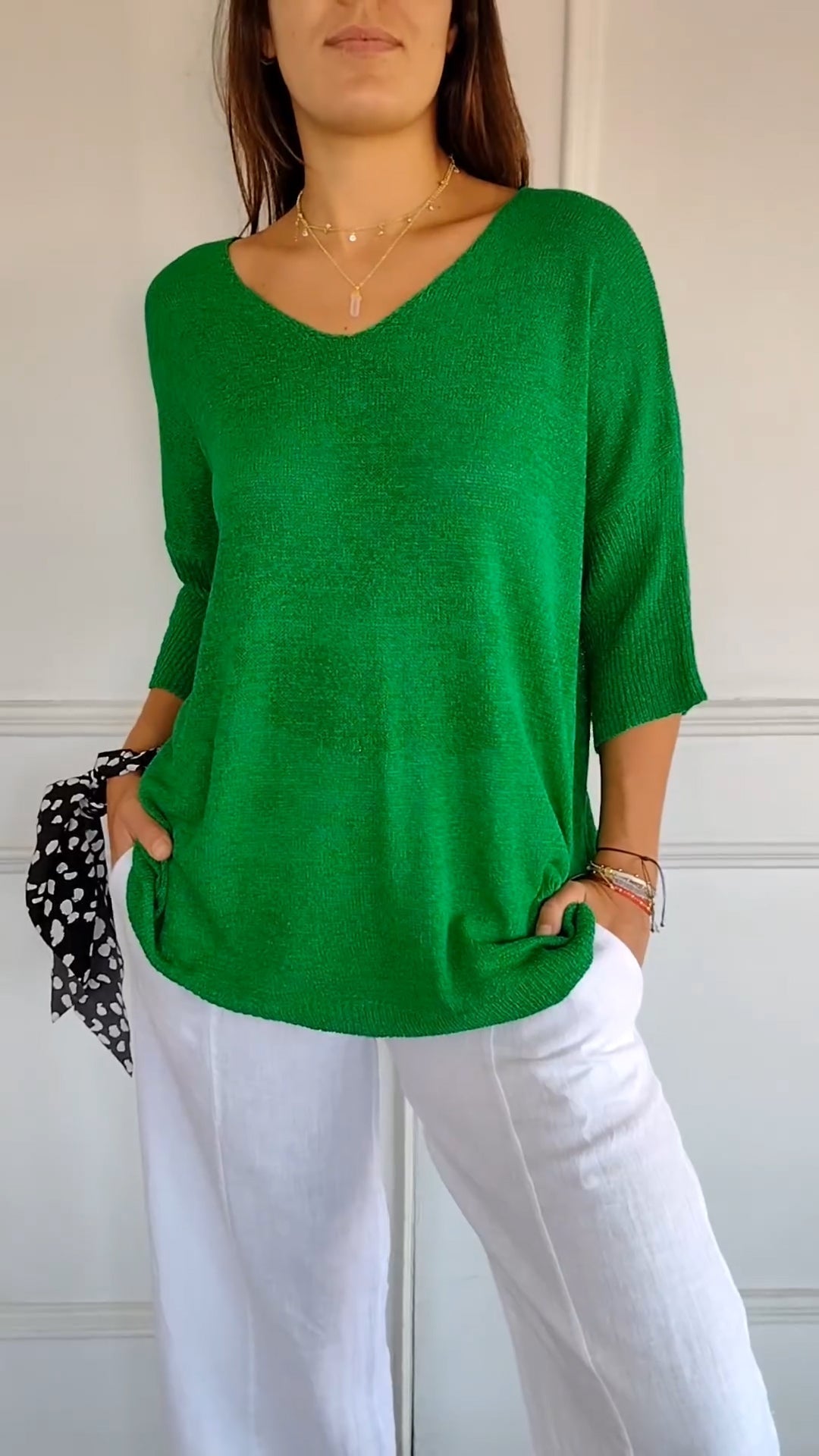 Lauren™ | Casual V-Neck Top - Maison Léa &amp; Lou