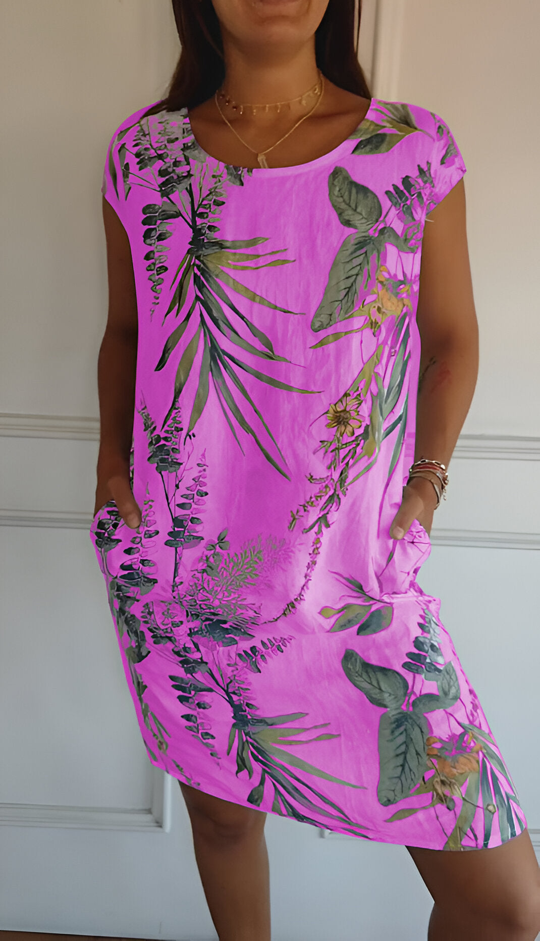 Mila™ | Printed Dress with Pockets - Maison Léa &amp; Lou