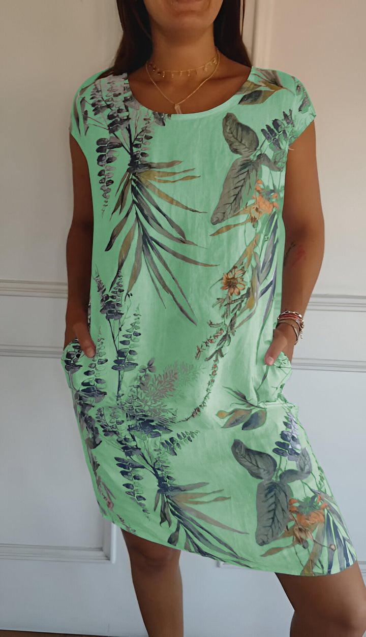 Mila™ | Printed Dress with Pockets - Maison Léa &amp; Lou