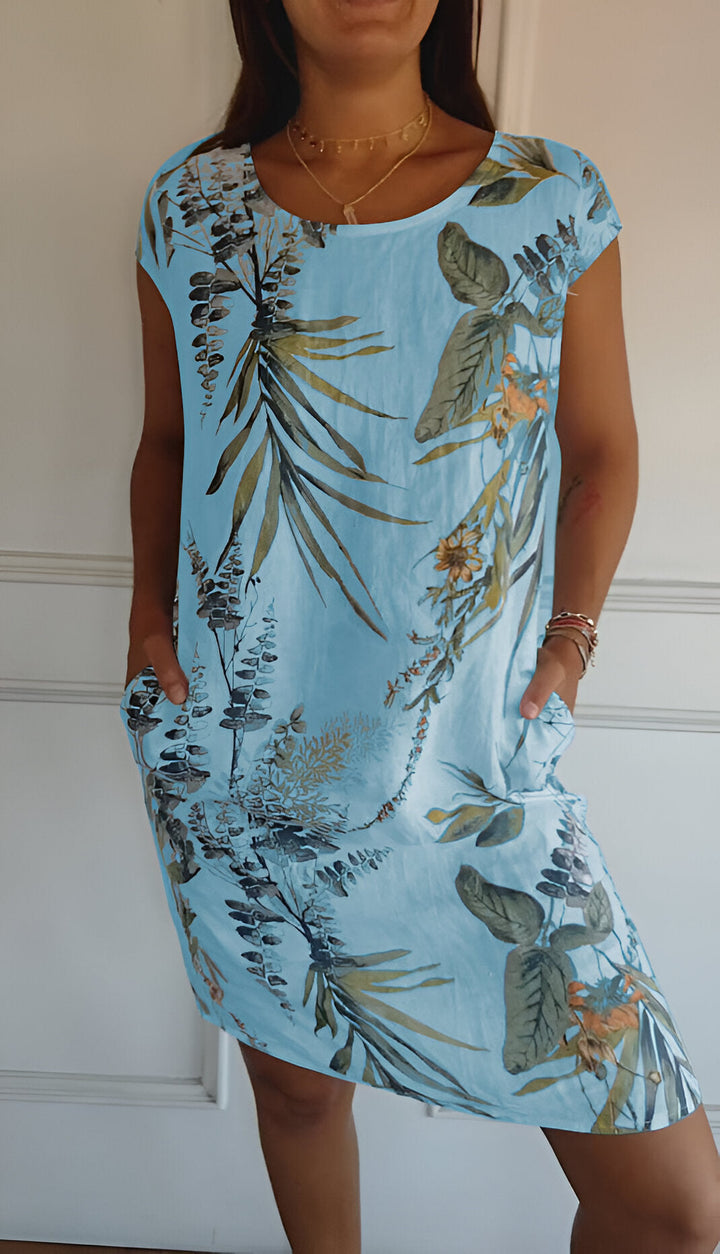 Mila™ | Printed Dress with Pockets - Maison Léa &amp; Lou