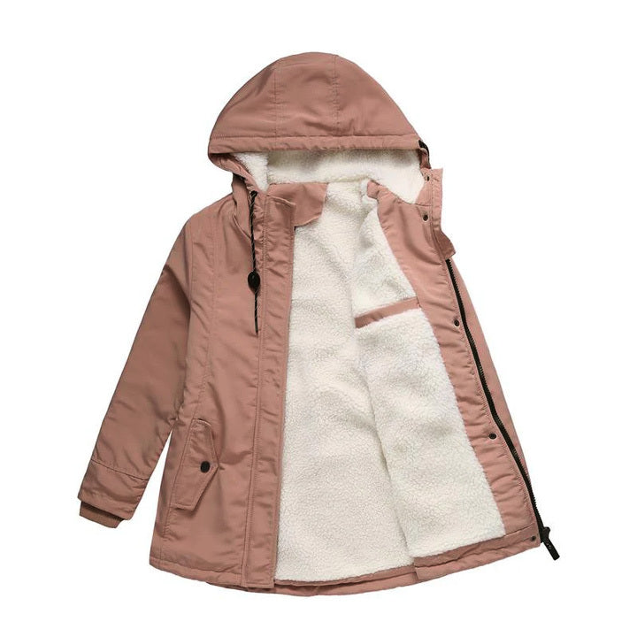 AMINA™ - Thick Winter Coat with Hood and Quilted Lining for Winter Warmth - Maison Léa &amp; Lou