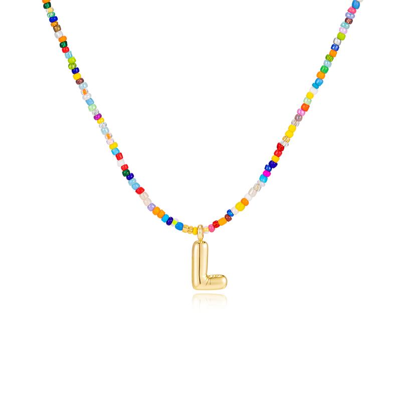 MACY™ - Colorful Bubble Letter Necklace - Maison Léa &amp; Lou