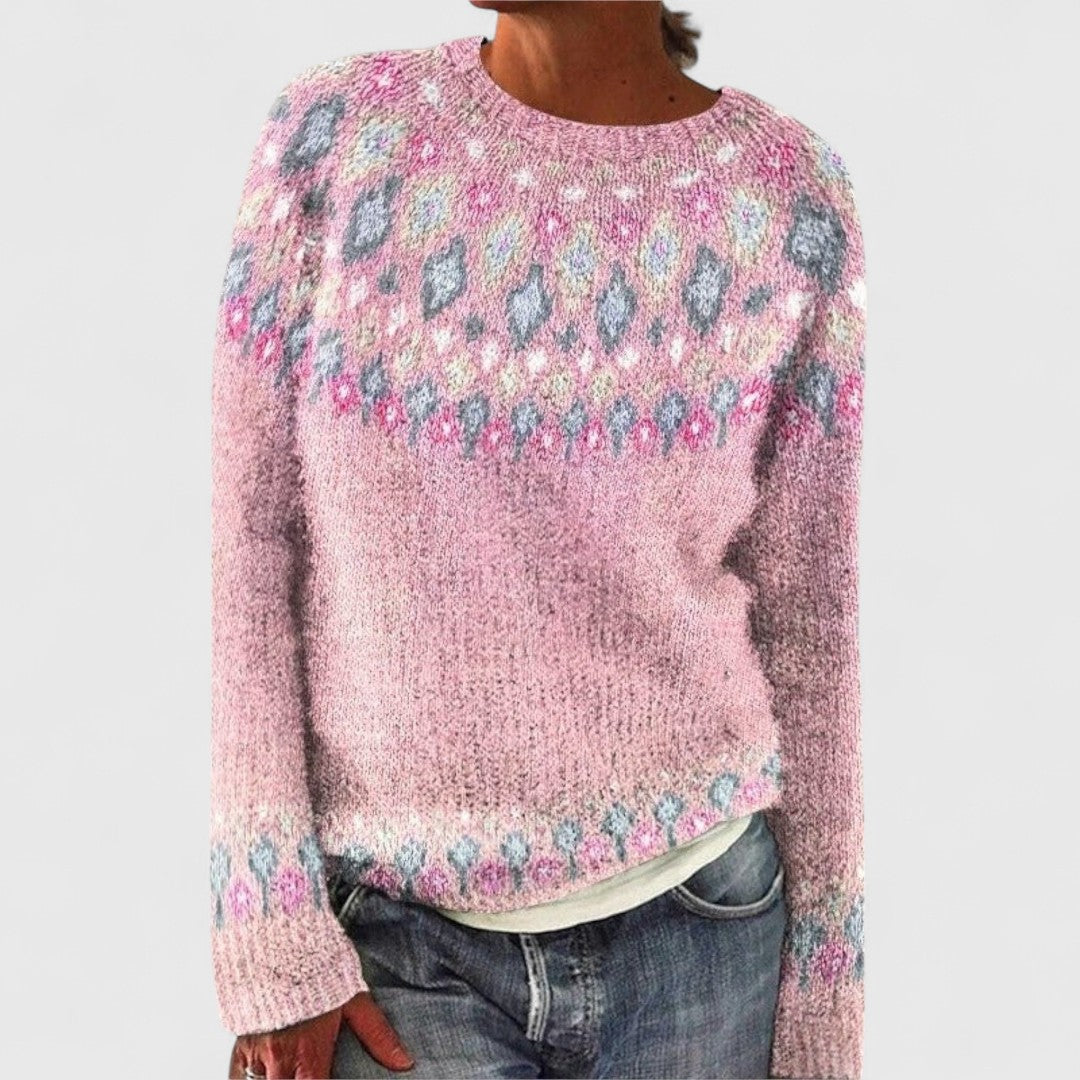 Susan - Retro Scandinavian knitted sweater - Maison Léa & Lou