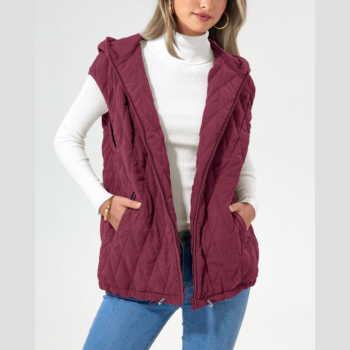 LIAM™ - Cozy Sleeveless Hooded Winter Coat with Pockets - Maison Léa &amp; Lou