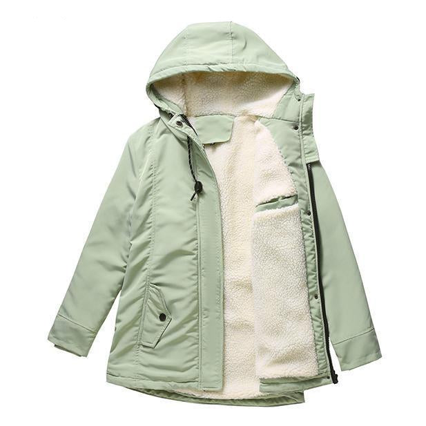 AMINA™ - Thick Winter Coat with Hood and Quilted Lining for Winter Warmth - Maison Léa &amp; Lou