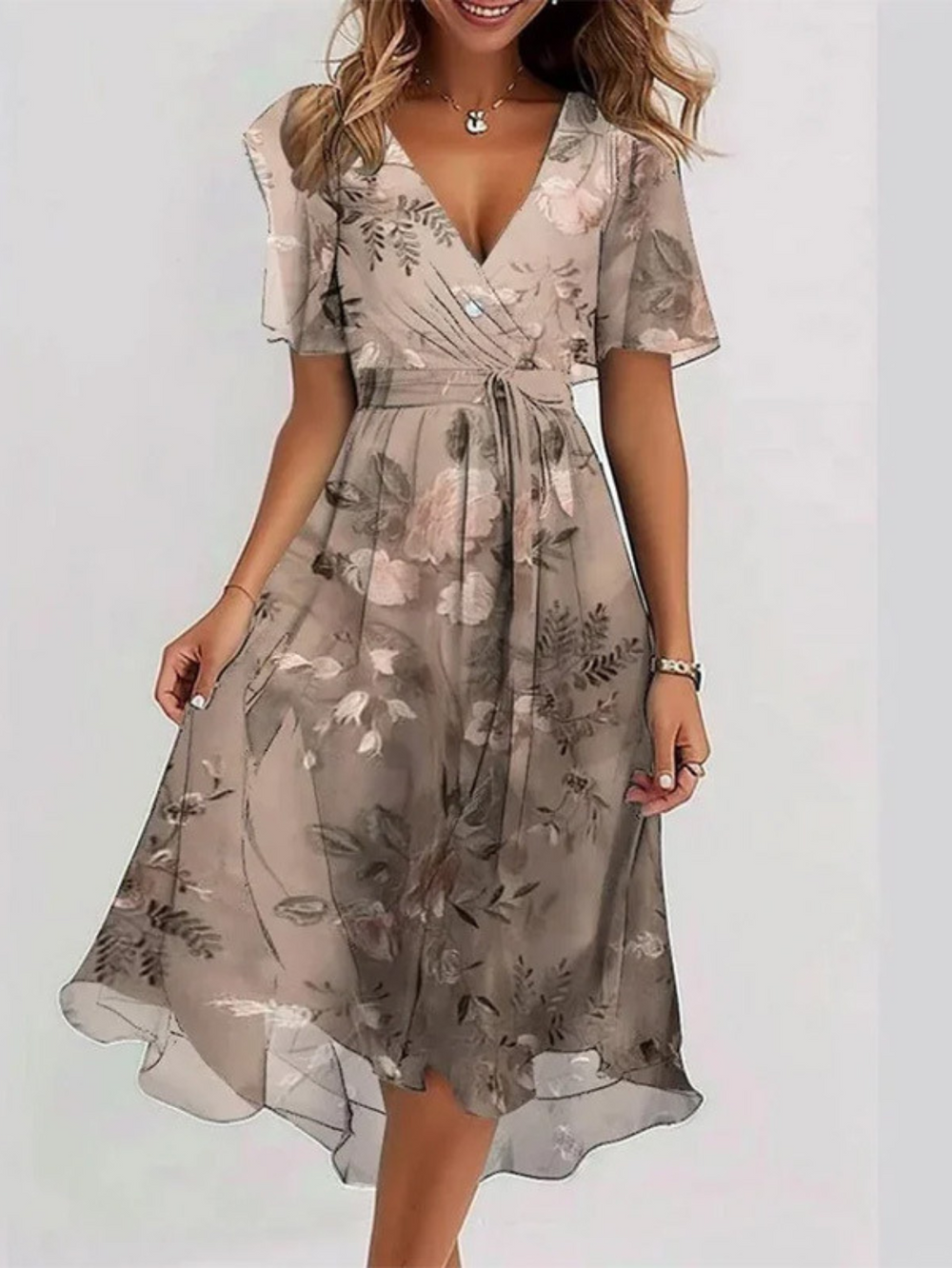LAVINA™ – Vibrant Boho Midi Dress - Maison Léa & Lou