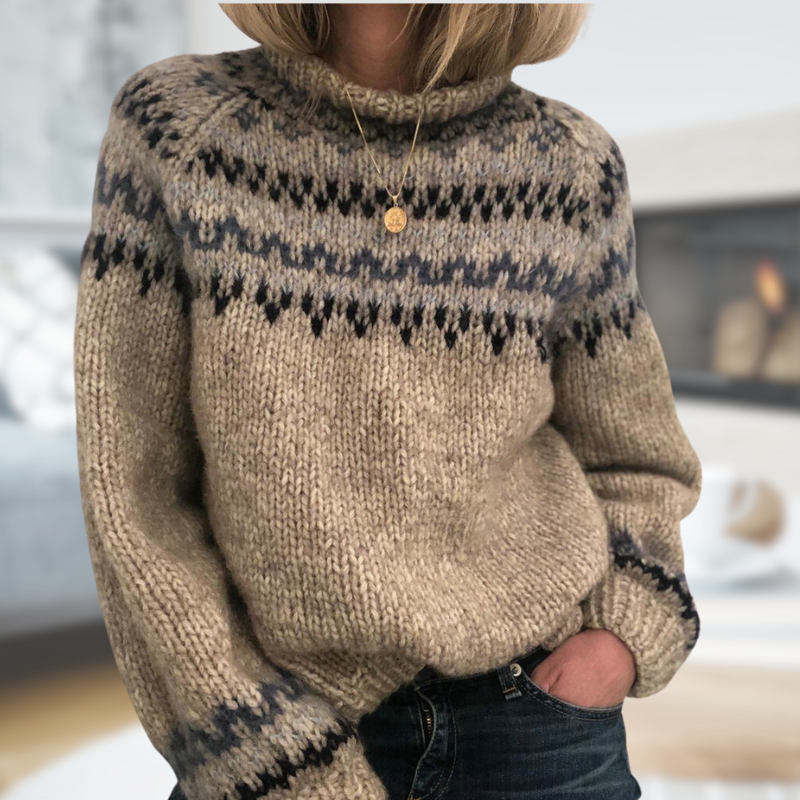 AGNETE™ | Nordic Sweater - Maison Léa & Lou