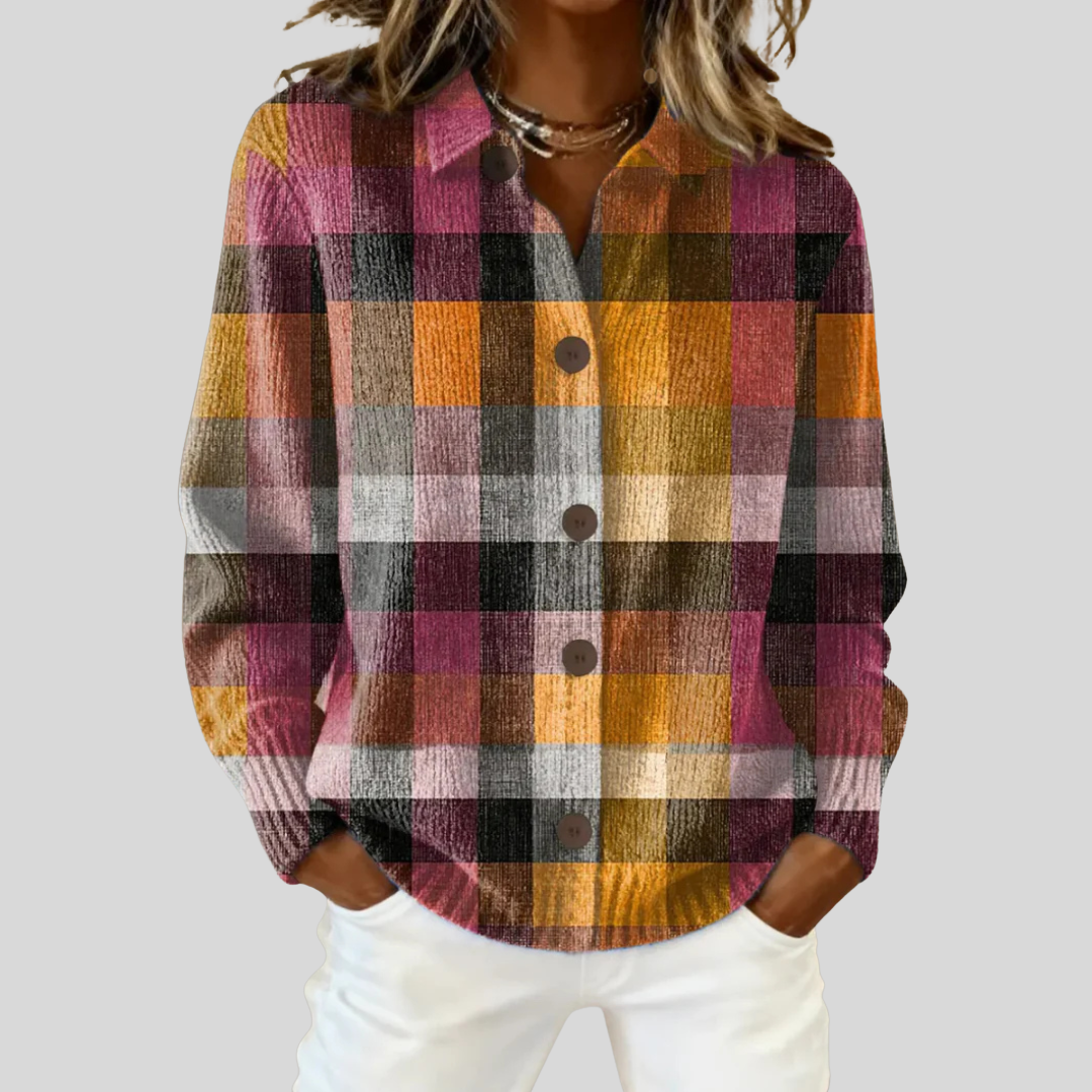 Ashleigh™ | Heritage Check Cardigan - Maison Léa & Lou