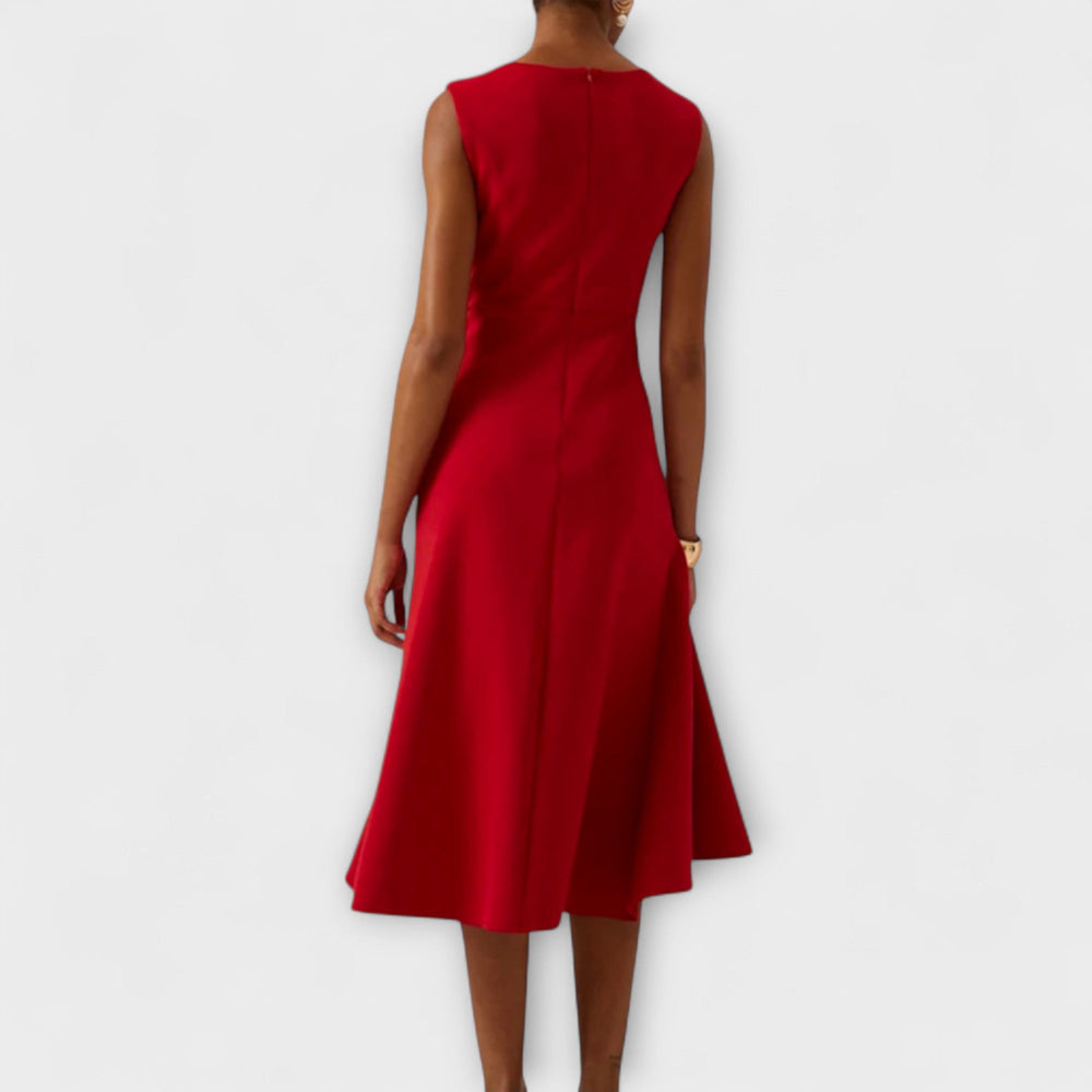 MARISSA™ –  Elegant Wrap-Style Sleeveless Dress - Maison Léa & Lou