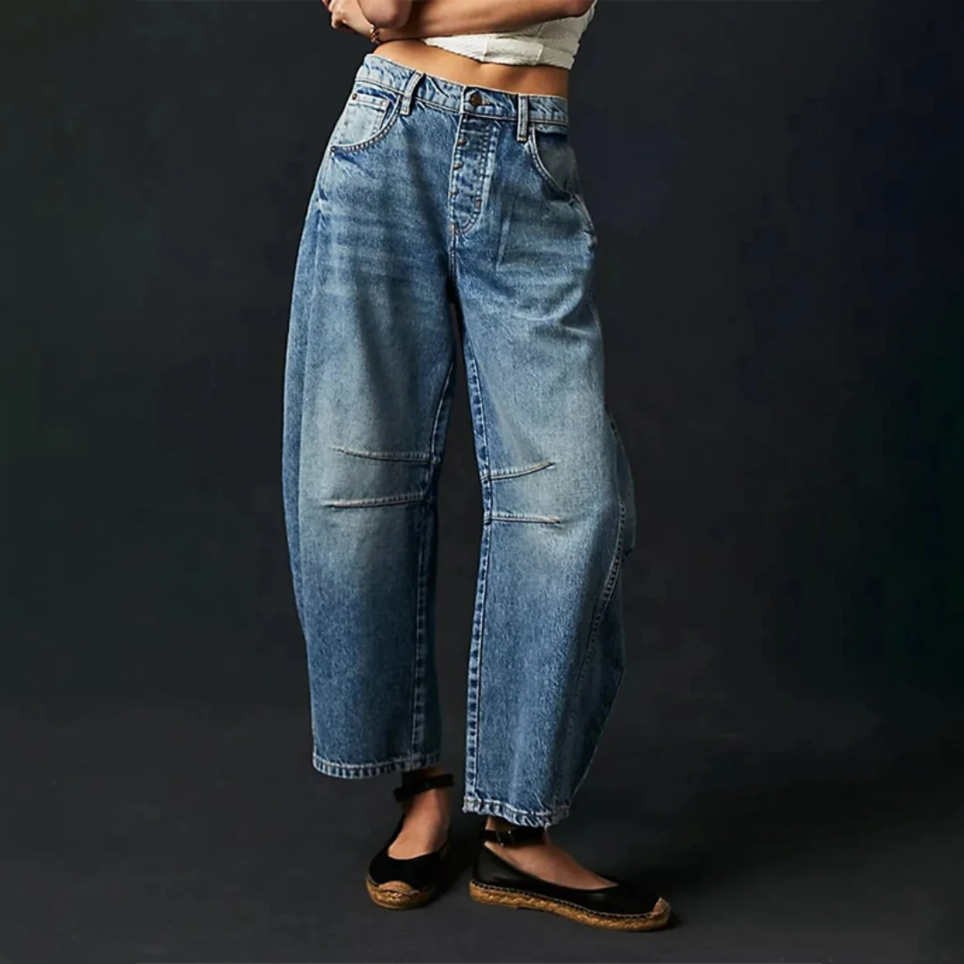 Greta™ | Wide Leg Jeans - Maison Léa &amp; Lou