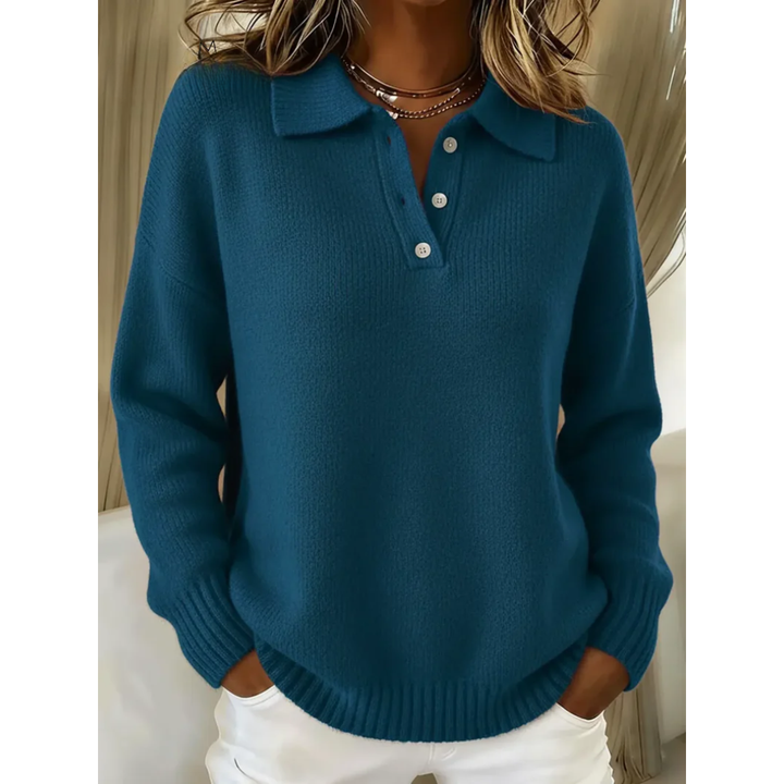 Bettina | Relaxed Collared Jumper - Maison Léa &amp; Lou