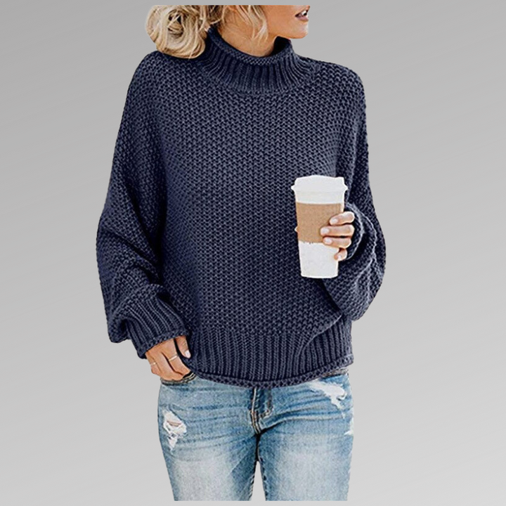 Melody | Relaxed Turtleneck Jumper - Maison Léa &amp; Lou
