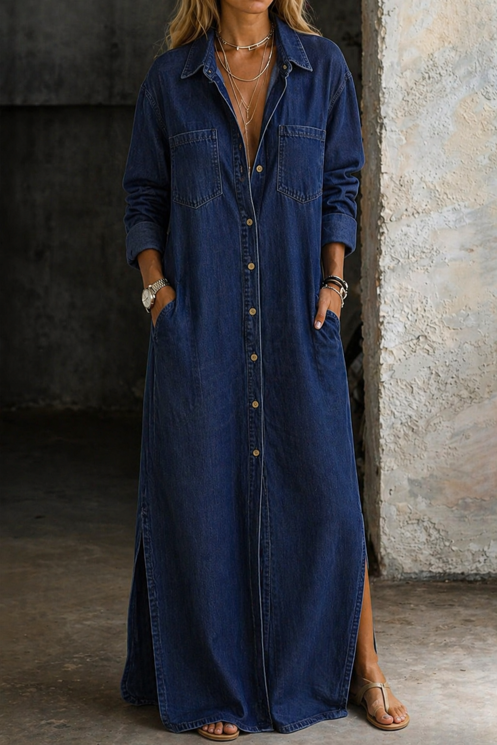 Delana | Button Down Dress - Maison Léa &amp; Lou