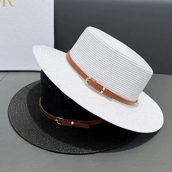 Odette | Belted Wide Brim Sun Hat - Maison Léa &amp; Lou