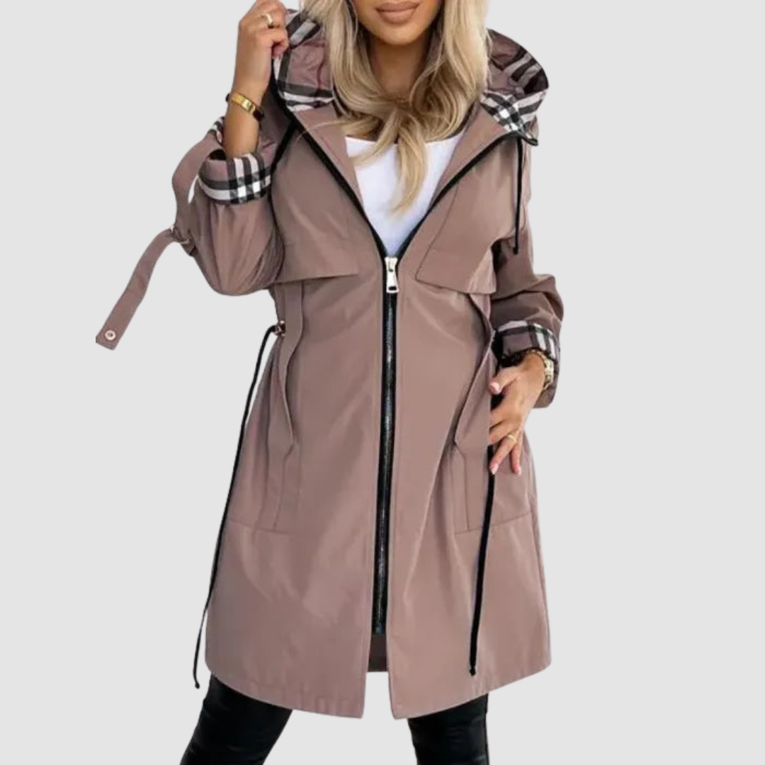 Assuntina | Weatherproof Zip-Up Coat - Maison Léa & Lou