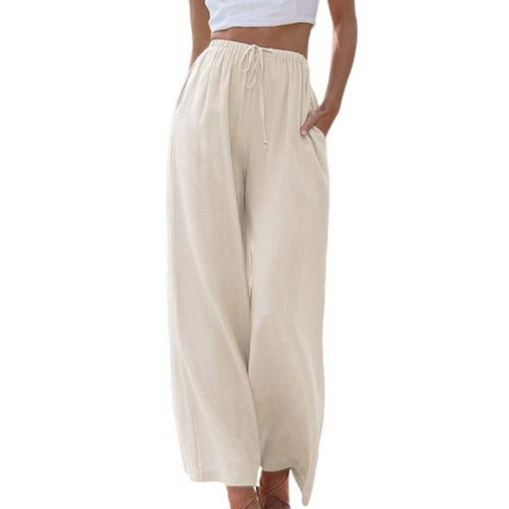 MARIANNE™ – Casual Summer Wide Leg Trousers - Maison Léa & Lou