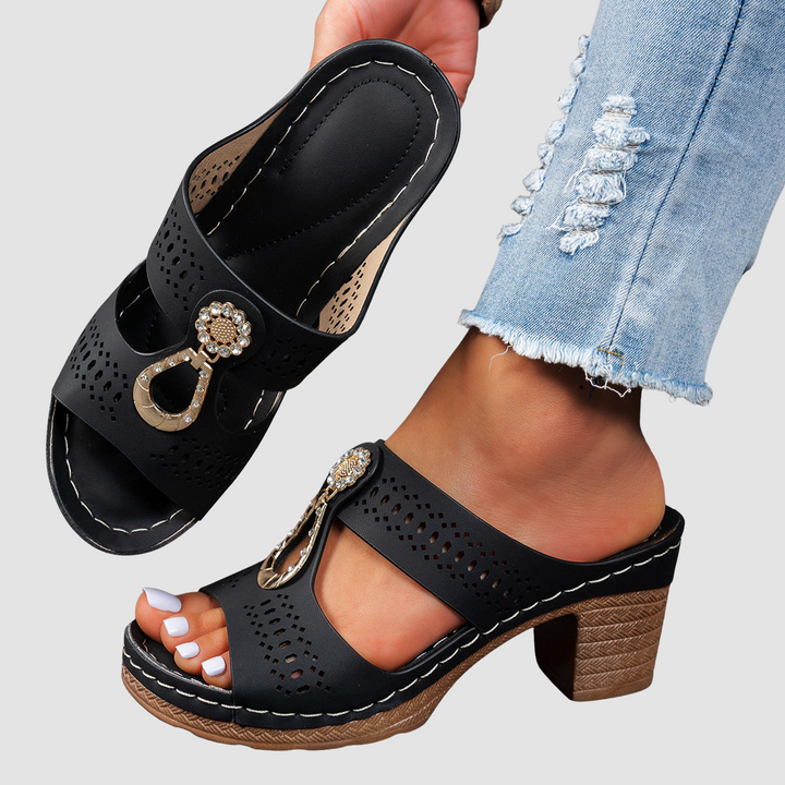 Isabella™ | Sandali Comfort Ortopedici con Tacco Alto