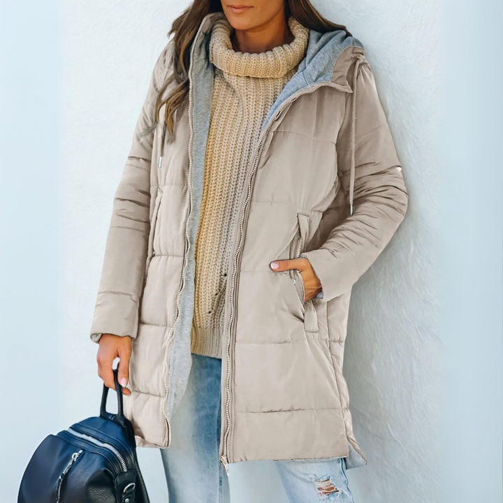 YILA™ - Casual Hooded Puffer Down Jacket - Maison Léa &amp; Lou