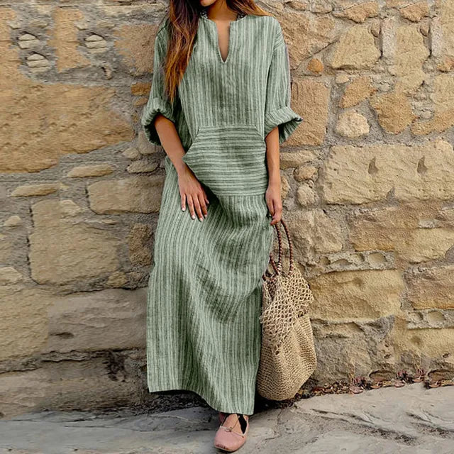 BO™ | Oversized Striped Dress - Maison Léa &amp; Lou