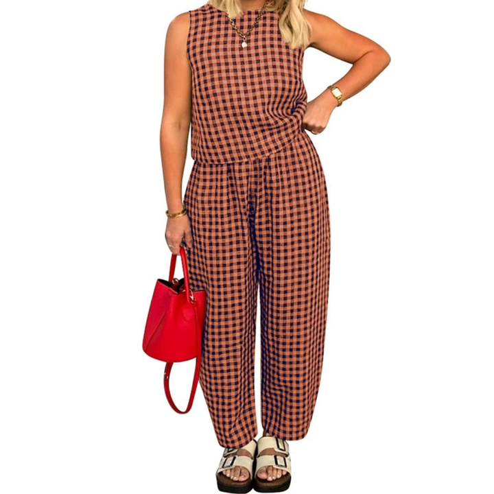SHANIAH™ – Loose Fit Pocket Crop Top &amp; Pants Set