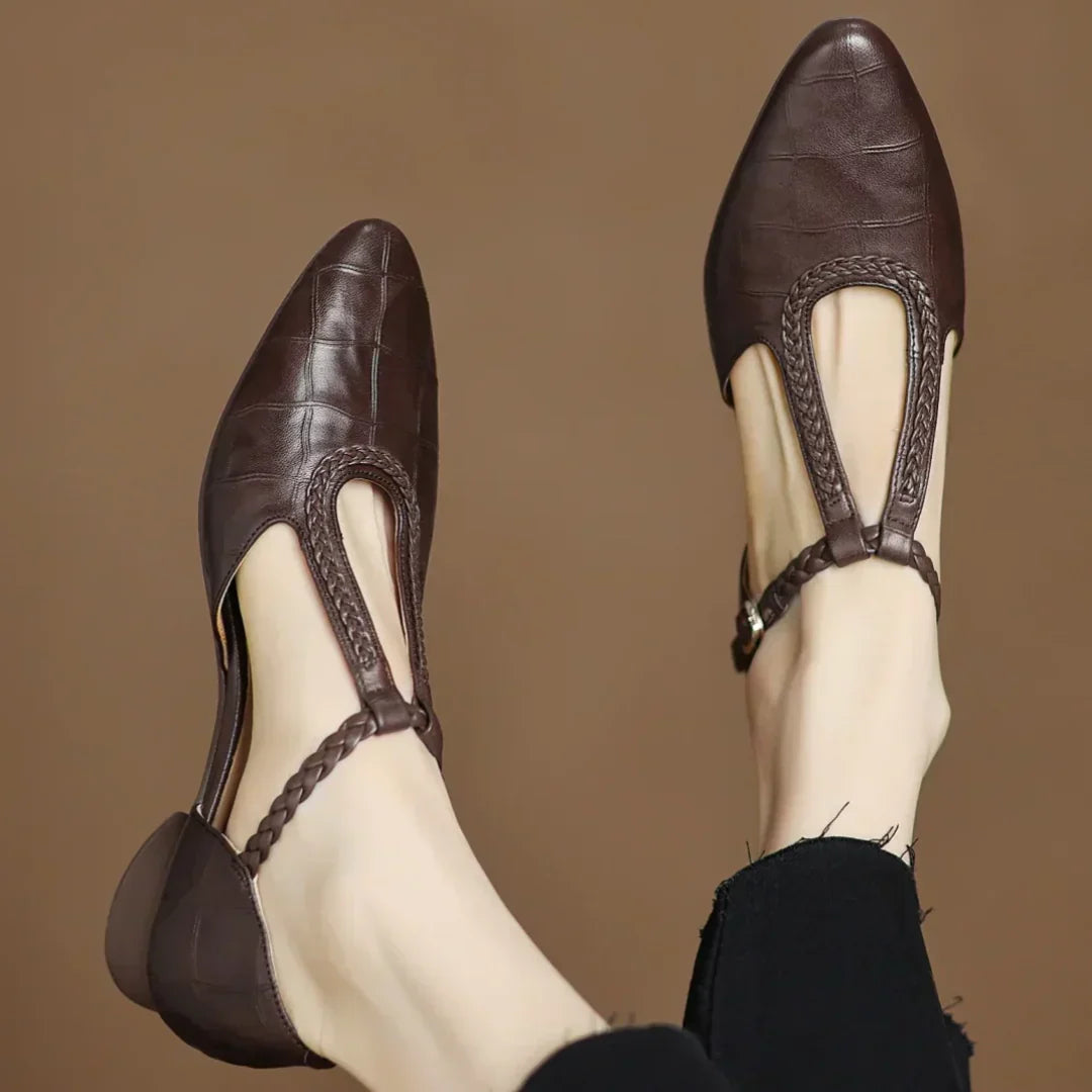 Katharina™ | Elegant Leather Shoes - Maison Léa &amp; Lou
