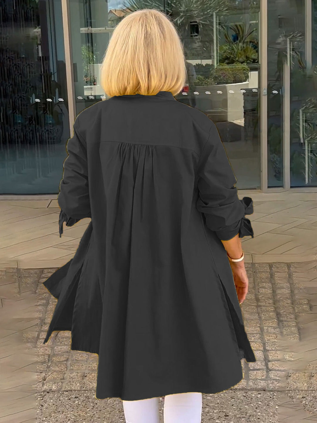 CÉLINA™ - Classy Long Shirt Jacket - Maison Léa &amp; Lou