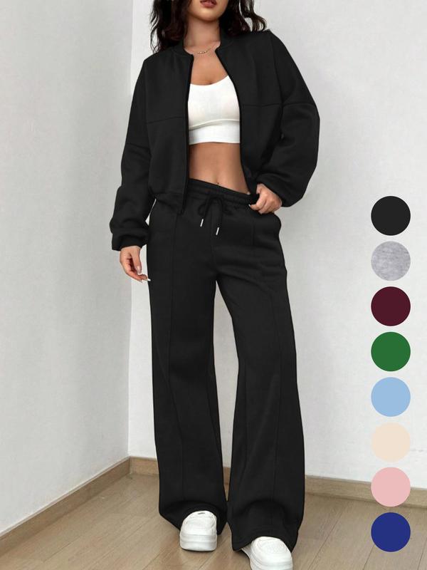 PALOMA™ – Cozy Streetwear Zip Jacket and Pants Set - Maison Léa &amp; Lou