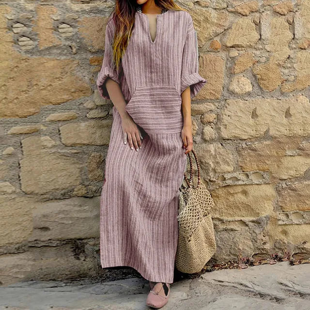 BO™ | Oversized Striped Dress - Maison Léa & Lou