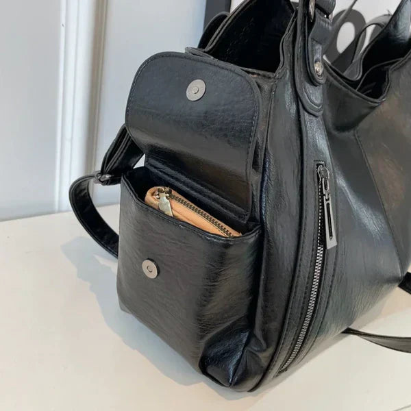NOEMIE™ - Classic Leather Tote Bag - Maison Léa &amp; Lou
