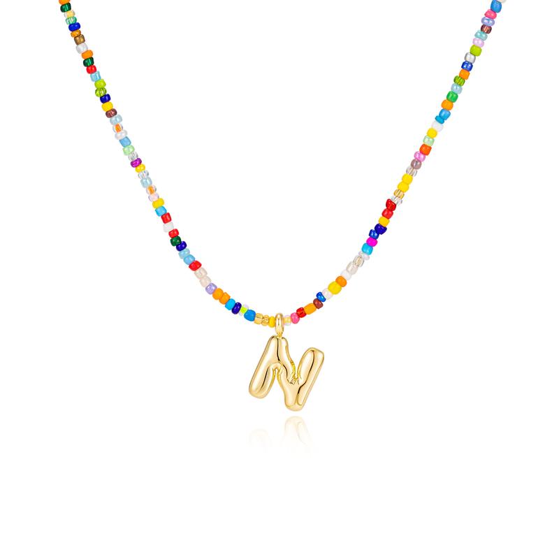 MACY™ - Colorful Bubble Letter Necklace - Maison Léa &amp; Lou