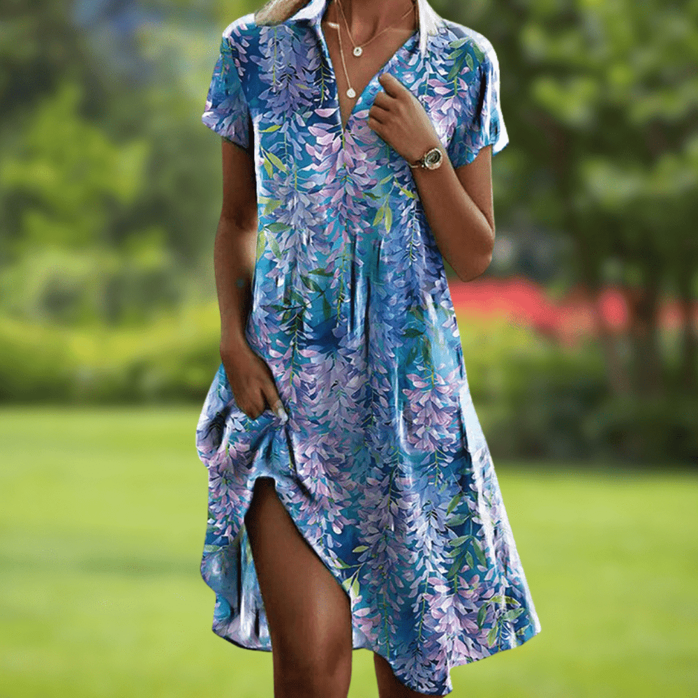 Firi™ | Elegant Printed Dress - Maison Léa & Lou