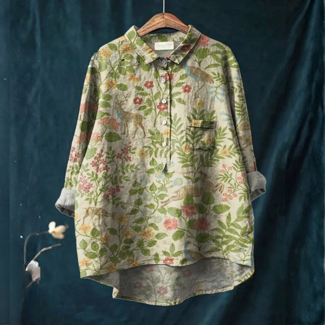 Olivia | Camicia Fiori del Bosco