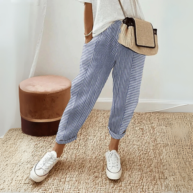 FLORIANE™ - Relaxed Boho Stripe Pants - Maison Léa &amp; Lou