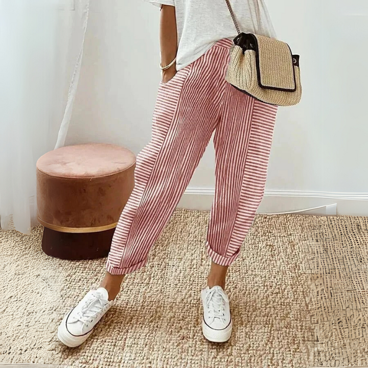 FLORIANE™ - Relaxed Boho Stripe Pants - Maison Léa &amp; Lou