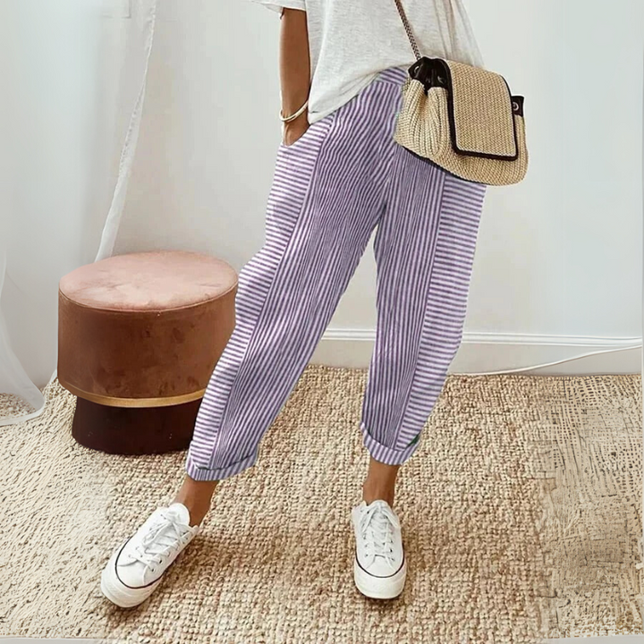 FLORIANE™ - Relaxed Boho Stripe Pants - Maison Léa &amp; Lou