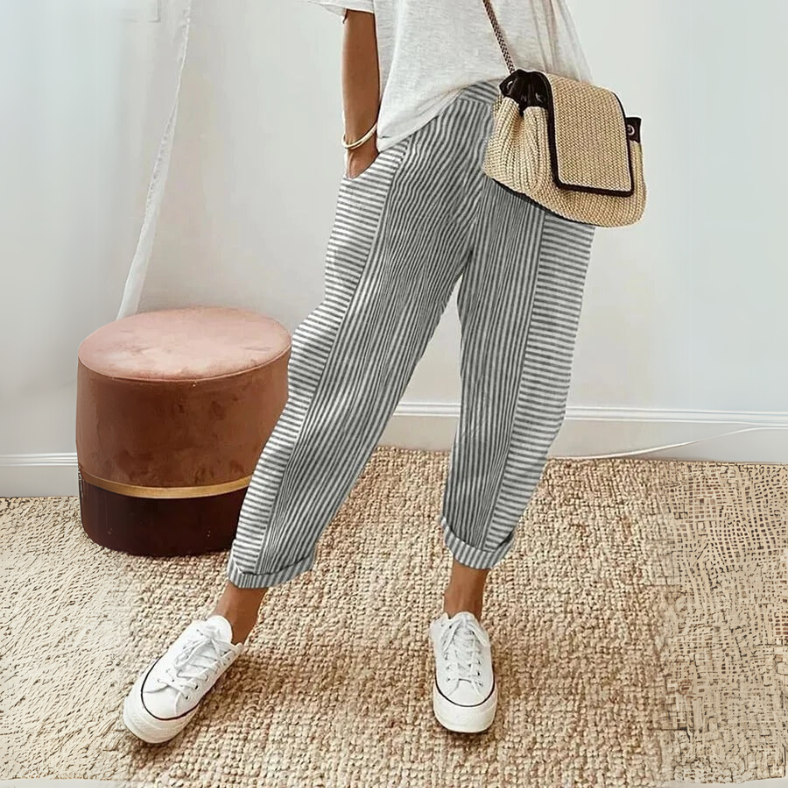 FLORIANE™ - Relaxed Boho Stripe Pants - Maison Léa &amp; Lou