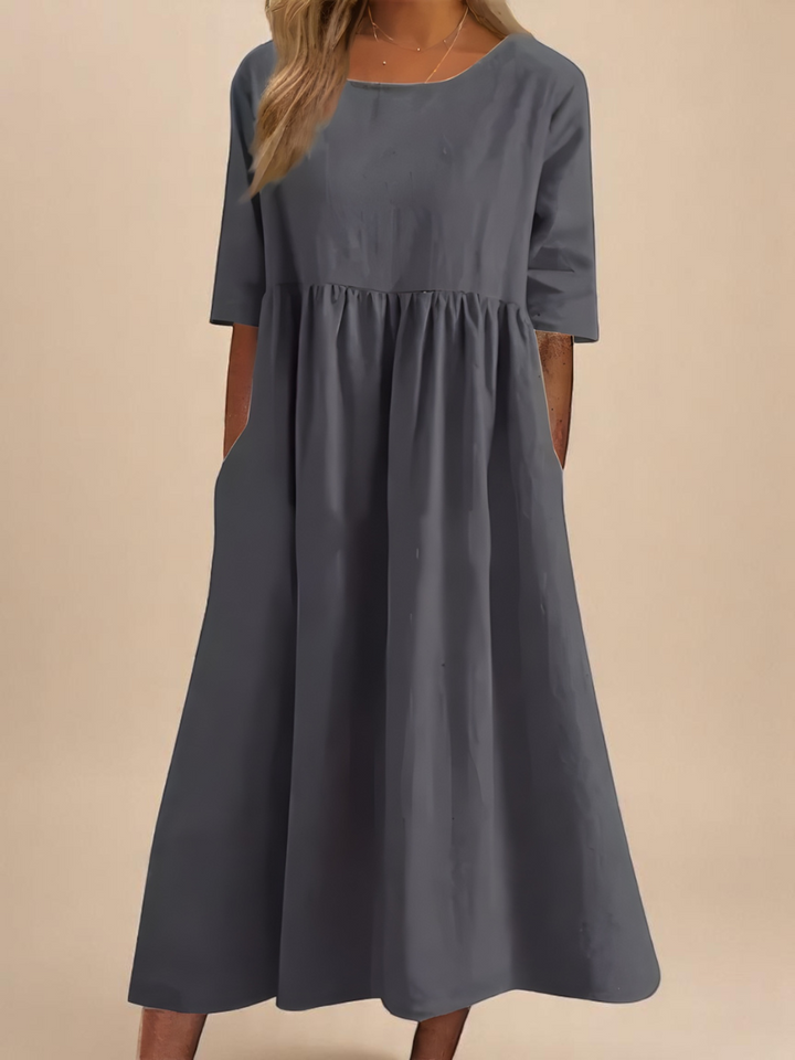 Miranda™ | Classic Mid Sleeve Dress - Maison Léa &amp; Lou