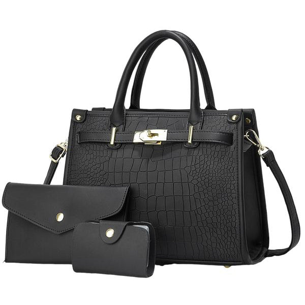 ALENOR™ | Crocodile Large Capacity Handbag Set - Maison Léa &amp; Lou