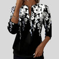 Brenlea™ | Modern Print Zip Sweatshirt - Maison Léa & Lou