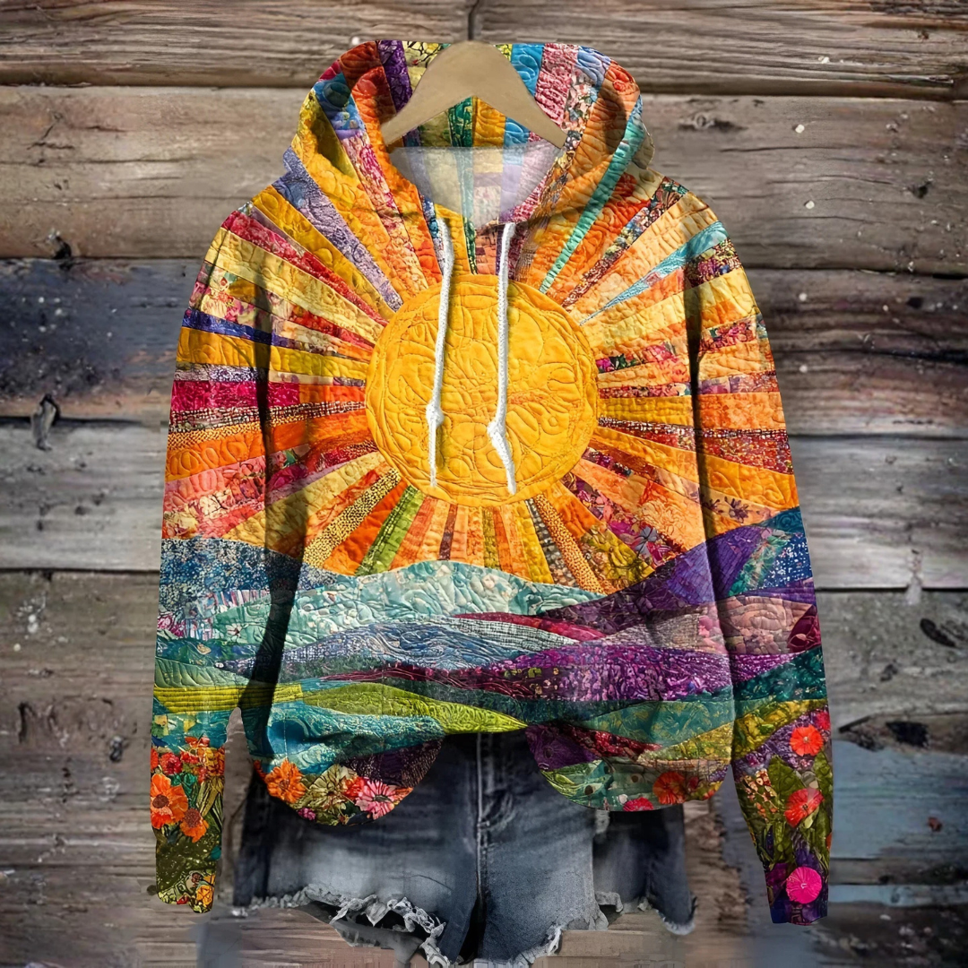 Colleen | Artful Sunrise Hoodie - Maison Léa & Lou