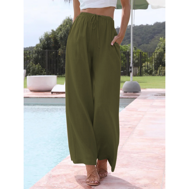 VIRENA™ – Relaxed Lightweight Wide Leg Summer Trousers - Maison Léa &amp; Lou