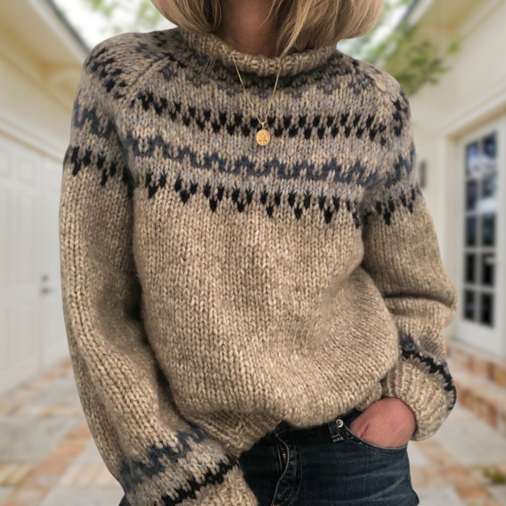 AGNETE™ | Nordic Sweater - Maison Léa &amp; Lou