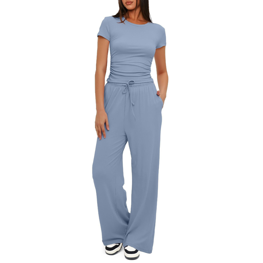 GLORIA™ – Cozy Bell Bottom Loungewear Set - Maison Léa &amp; Lou